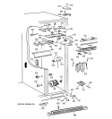 FRESH FOOD SECTION Diagram and Parts List for TFK28ZFBHAA  General Electric Refrigerator