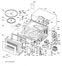 MICROWAVE Diagram and Parts List for JE1550GV01  General Electric Microwave