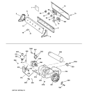 BACKSPLASH, BLOWER & MOTOR Diagram and Parts List for DPSR465GA2AA  General Electric Dryer