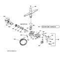 MOTOR - PUMP MECHANISM Diagram and Parts List for GHD1106F00WW  General Electric Dishwasher