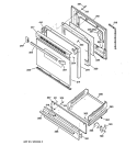 DOOR & DRAWER PARTS Diagram and Parts List for JGBS23DEW3AD  General Electric Range