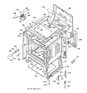 BODY PARTS Diagram and Parts List for RB787BC1BB  Hotpoint Range