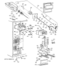 FREEZER SECTION Diagram and Parts List for CSG28DHCHWW  Hotpoint Refrigerator