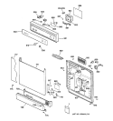 Part Location Diagram of WD34X10207 GE ESCUTCHEON