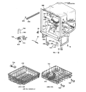 BODY PARTS Diagram and Parts List for HDA1000Z09WH  Hotpoint Dishwasher