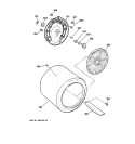 Part Location Diagram of WE11M23 GE Heating Element and Housing