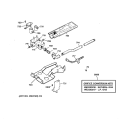 GAS VALVE & BURNER ASSEMBLY Diagram and Parts List for DX4500GA0WW  General Electric Dryer