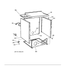CABINET Diagram and Parts List for DX4500GA1WW  General Electric Dryer
