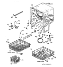 BODY PARTS Diagram and Parts List for GSD3855F00CC  General Electric Dishwasher