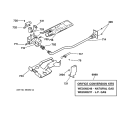 GAS VALVE & BURNER ASSEMBLY Diagram and Parts List for DHSR333GA2WB  General Electric Dryer