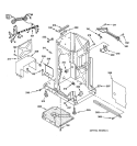 FRAME PARTS Diagram and Parts List for GCG1550F0CC  General Electric Trash Compactor