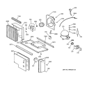 UNIT PARTS Diagram and Parts List for ZISB36DCB  General Electric Refrigerator