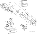 DISPENSER Diagram and Parts List for ZISB48DCB  General Electric Refrigerator
