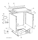 CABINET Diagram and Parts List for DPSR513EA0AA  General Electric Dryer
