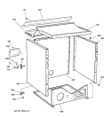 CABINET Diagram and Parts List for DPSR513EA1AA  General Electric Dryer