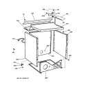 CABINET Diagram and Parts List for DPSR513GA1AA  General Electric Dryer