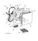 FRONT PANEL & DOOR Diagram and Parts List for DPSR513GA2AA  General Electric Dryer