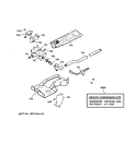 GAS VALVE & BURNER ASSEMBLY Diagram and Parts List for DPSR513GA2AA  General Electric Dryer