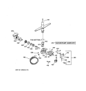 MOTOR - PUMP MECHANISM Diagram and Parts List for GSM2110D02AA  General Electric Dishwasher
