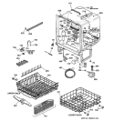 BODY PARTS Diagram and Parts List for GHD5015F01AA  General Electric Dishwasher