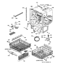 BODY PARTS Diagram and Parts List for GSD5310D02AA  General Electric Dishwasher