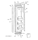 FREEZER DOOR Diagram and Parts List for ZIS36NCB  General Electric Refrigerator