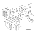 UNIT PARTS Diagram and Parts List for ZIS36NCB  General Electric Refrigerator