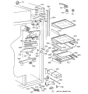 FRESH FOOD SECTION Diagram and Parts List for ZIS48NCB  General Electric Refrigerator