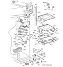 FRESH FOOD SECTION Diagram and Parts List for ZISS42DCBSS  General Electric Refrigerator