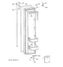 FREEZER DOOR Diagram and Parts List for ZISS42NCBSS  General Electric Refrigerator