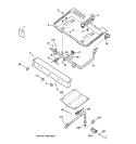 GAS & BURNER PARTS Diagram and Parts List for JGBS20WEA2WW  General Electric Range
