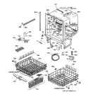 BODY PARTS Diagram and Parts List for GSD5360F01SS  General Electric Dishwasher