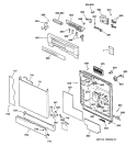 Part Location Diagram of WD34X10540 GE INSERT ESCUTCHEON