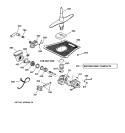 MOTOR - PUMP MECHANISM Diagram and Parts List for ZBD4500D02SS  General Electric Dishwasher