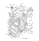 BODY PARTS Diagram and Parts List for JGBP79AEB2AA  General Electric Range