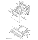 DOOR & DRAWER PARTS Diagram and Parts List for JGBS21PEC2WW  General Electric Range