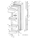 FRESH FOOD Diagram and Parts List for TPX24PRDBBB  General Electric Refrigerator