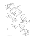 GAS & BURNER PARTS Diagram and Parts List for RGB745BEA4WH  Hotpoint Range