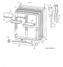 FRESH FOOD DOOR Diagram and Parts List for CTG25GABURWW  Hotpoint Refrigerator