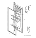 DOOR Diagram and Parts List for GMS10AAMARWW  General Electric Refrigerator