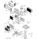 ROOM AIR CONDITIONER Diagram and Parts List for AGV07LBG1  General Electric Air Conditioner