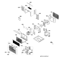 ROOM AIR CONDITIONER Diagram and Parts List for AST06LAS1  General Electric Air Conditioner