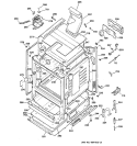 BODY PARTS Diagram and Parts List for JGBP24BEA4AD  General Electric Range