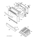 DOOR PARTS Diagram and Parts List for JGBP24BEA4AD  General Electric Range