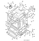 BODY PARTS Diagram and Parts List for JGBP25BEC2WH  General Electric Range