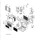 ROOM AIR CONDITIONER Diagram and Parts List for AGV05LBG1  General Electric Air Conditioner