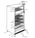 CABINET Diagram and Parts List for TDX9SNSCRWH  General Electric Refrigerator
