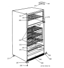 CABINET Diagram and Parts List for TDX9SNXBRWH  General Electric Refrigerator