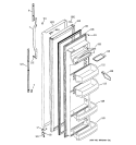 FRESH FOOD DOOR Diagram and Parts List for GSS25SGMABS  General Electric Refrigerator