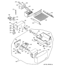 FREEZER SECTION Diagram and Parts List for GSS25SGMABS  General Electric Refrigerator